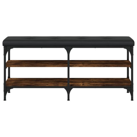 ŁAWKA NA BUTY PRZYDYMIONY DĄB 102X32X47CM