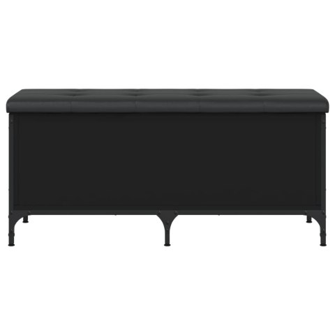 ŁAWKA ZE SCHOWKIEM CZARNA 102X42X45CM
