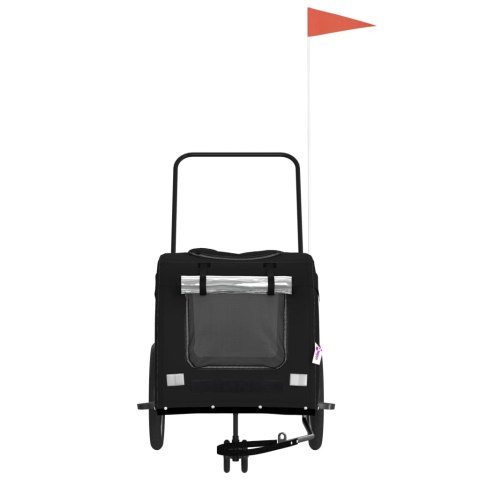 PRZYCZEPKA ROWEROWA DLA ZWIERZĄT TKANINA OXFORD I ŻELAZO