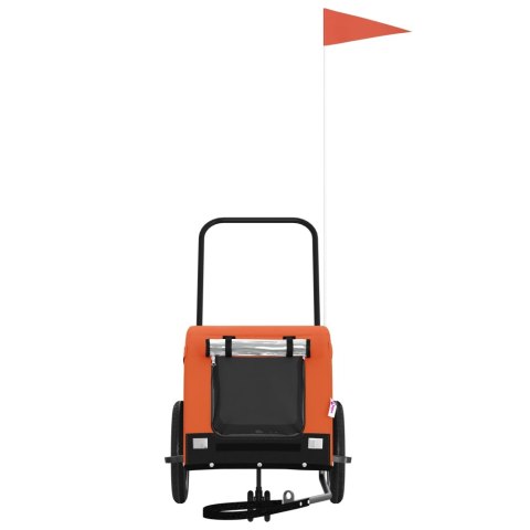 PRZYCZEPKA ROWEROWA DLA ZWIERZĄT TKANINA OXFORD I ŻELAZO