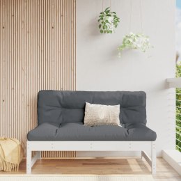 SOFA ŚRODKOWA DO OGRODU BIAŁA 120X80CM LITE DREWNO SOSNOWE