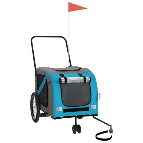 PRZYCZEPKA ROWEROWA DLA ZWIERZĄT TKANINA OXFORD I ŻELAZO