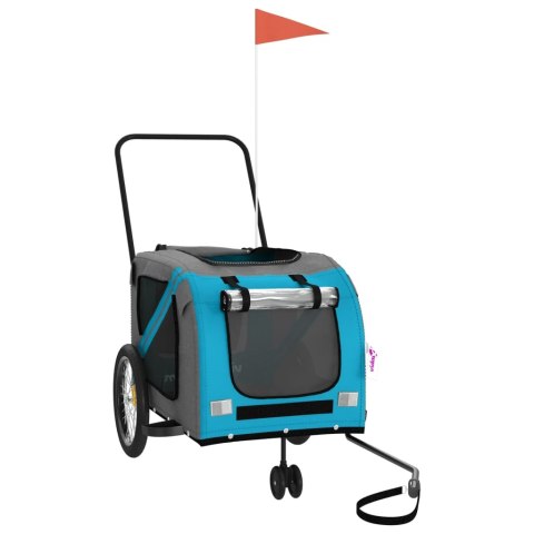 PRZYCZEPKA ROWEROWA DLA ZWIERZĄT TKANINA OXFORD I ŻELAZO