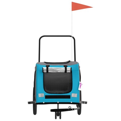 PRZYCZEPKA ROWEROWA DLA ZWIERZĄT TKANINA OXFORD I ŻELAZO