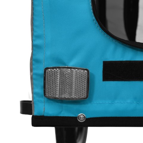 PRZYCZEPKA ROWEROWA DLA ZWIERZĄT TKANINA OXFORD I ŻELAZO