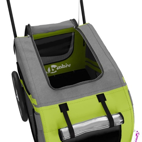 PRZYCZEPKA ROWEROWA DLA ZWIERZĄT TKANINA OXFORD I ŻELAZO