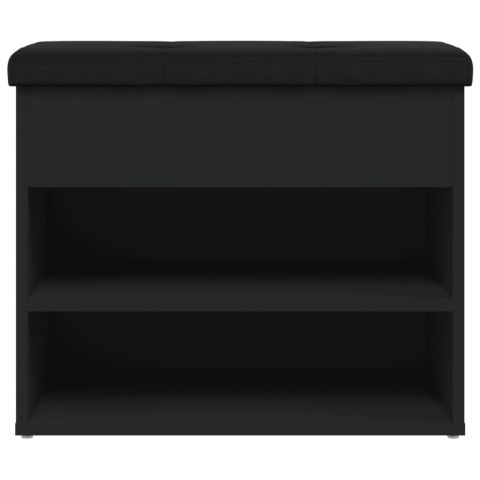 ŁAWKA NA BUTY CZARNA 62X32X50CM