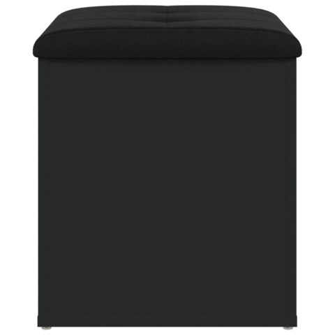 ŁAWKA ZE SCHOWKIEM CZARNA 42X42X45CM