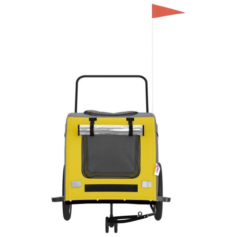 PRZYCZEPKA ROWEROWA DLA ZWIERZĄT TKANINA OXFORD I ŻELAZO