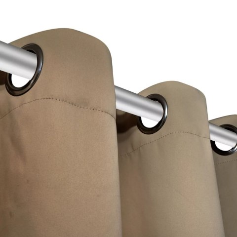 ZASŁONY ZACIEMNIAJĄCE, KREMOWE 135X245CM, 2 SZTUKI