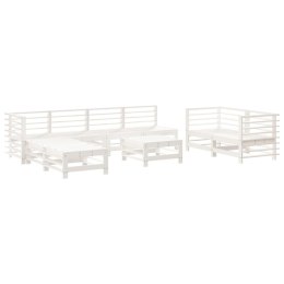 9-CZ. ZESTAW MEBLI BAROWYCH DO OGRODU BIAŁY DREWNO SOSNOWE