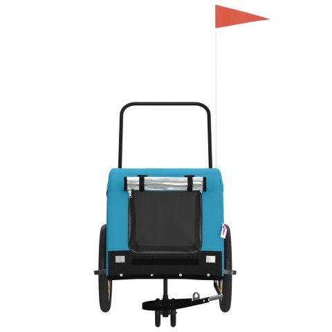 PRZYCZEPKA ROWEROWA DLA PSA 45KG ODBLASKI PLANDEKA