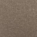 ŁÓŻKO KONTYNENTALNE Z MATERACEM TAUPE TKANINA 90X190CM