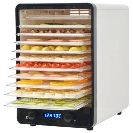 DEHYDRATOR DO ŻYWNOŚCI Z 10 TACAMI BIAŁY 550 W