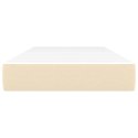 VidaXL Materac kieszeniowy, kremowy, 90x190x20 cm, tkanina