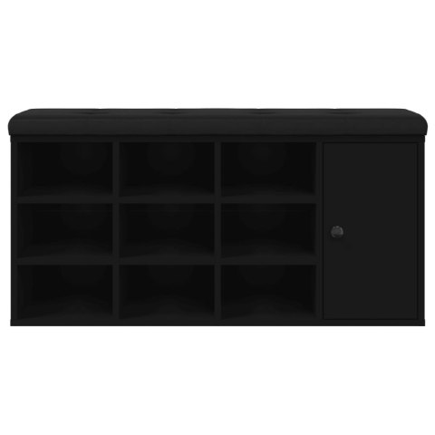 ŁAWKA NA BUTY CZARNA 102X32X50CM