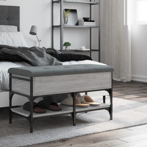 ŁAWKA NA BUTY SZARY DĄB SONOMA 82X42X45CM