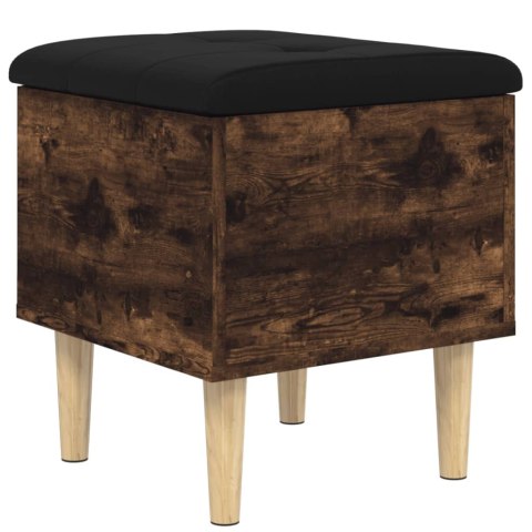 ŁAWKA ZE SCHOWKIEM PRZYDYMIONY DĄB 42X42X46CM