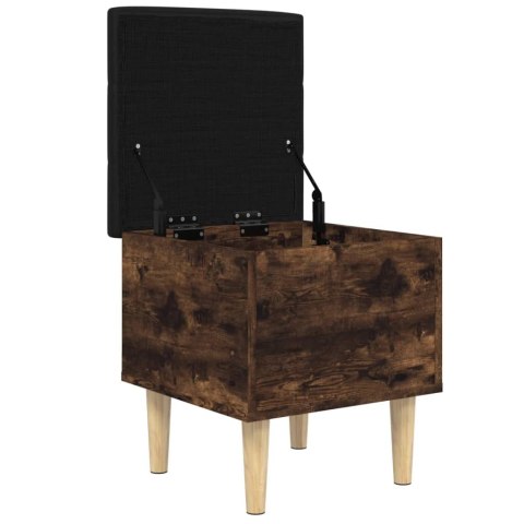 ŁAWKA ZE SCHOWKIEM PRZYDYMIONY DĄB 42X42X46CM