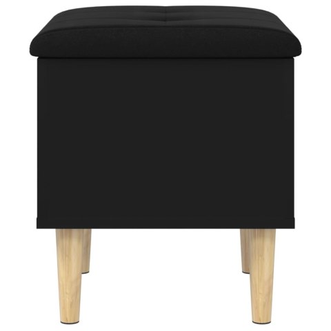 ŁAWKA ZE SCHOWKIEM CZARNA 42X42X46CM