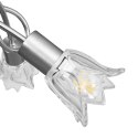LAMPA SUFITOWA ZE SZKLANYMI KLOSZAMI NA 3 ŻARÓWKI E14 TULIPANY