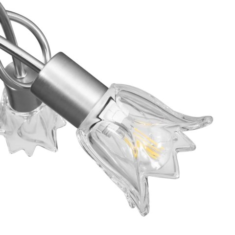 LAMPA SUFITOWA ZE SZKLANYMI KLOSZAMI NA 3 ŻARÓWKI E14 TULIPANY