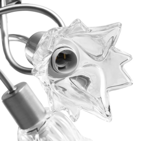 LAMPA SUFITOWA ZE SZKLANYMI KLOSZAMI NA 3 ŻARÓWKI E14 TULIPANY