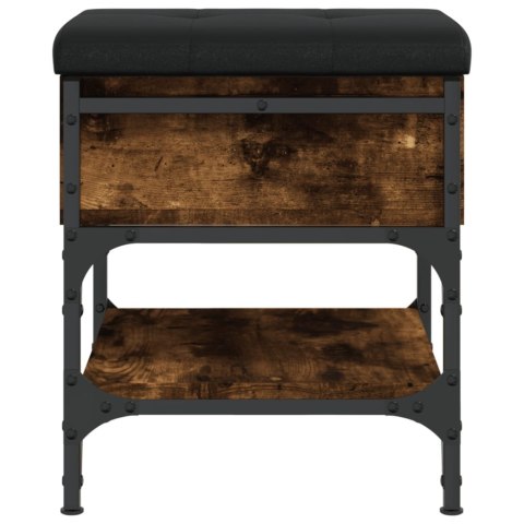 ŁAWKA NA BUTY PRZYDYMIONY DĄB 42X42X45CM