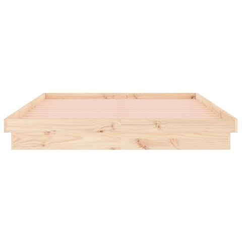 RAMA ŁÓŻKA Z LED 140X190CM LITE DREWNO