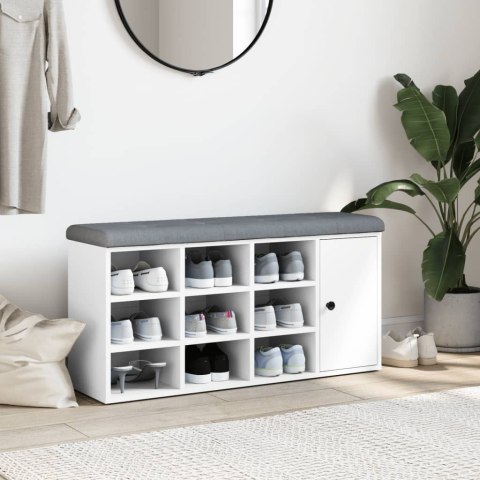 ŁAWKA NA BUTY BIAŁA 102X32X50CM