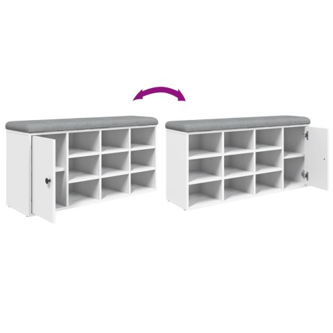 ŁAWKA NA BUTY BIAŁA 102X32X50CM