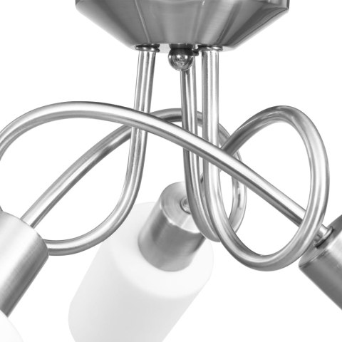 LAMPA SUFITOWA Z CERAMICZNYMI KLOSZAMI NA 3 ŻARÓWKI E14