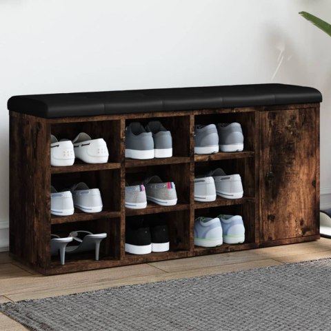 ŁAWKA NA BUTY PRZYDYMIONY DĄB 102X32X50CM