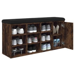 ŁAWKA NA BUTY PRZYDYMIONY DĄB 102X32X50CM