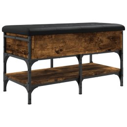 ŁAWKA NA BUTY PRZYDYMIONY DĄB 82X42X45CM