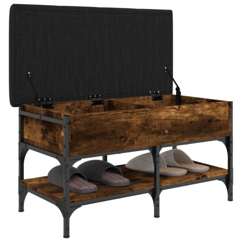 ŁAWKA NA BUTY PRZYDYMIONY DĄB 82X42X45CM