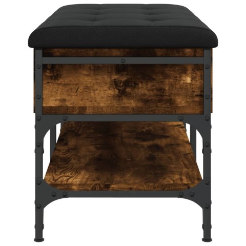 ŁAWKA NA BUTY PRZYDYMIONY DĄB 82X42X45CM