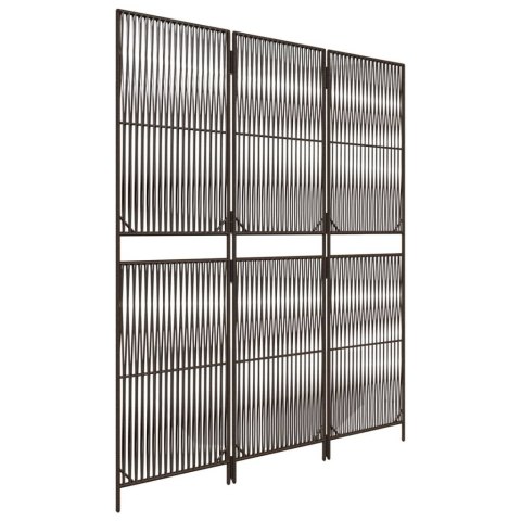 PARAWAN POKOJOWY 3-PANELOWY BRĄZOWY POLIRATTAN