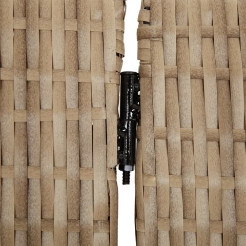 PARAWAN POKOJOWY 5-PANELOWY BEŻOWY POLIRATTAN