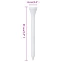 KOŁECZKI KOŁKI TEE DO GOLFA 1000 SZT. BIAŁE 83MM BAMBUSOWE