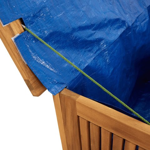 SKRZYNIA OGRODOWA 75X75X58CM DREWNO AKACJOWE