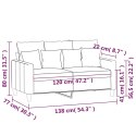 SOFA 2-OSOBOWA CIEMNOZIELONA 120CM TAPICEROWANA AKSAMITEM