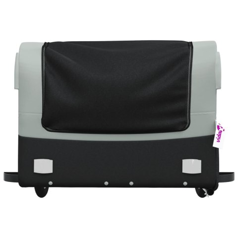 PRZYCZEPKA ROWEROWA CZARNO-SZARA 45KG ŻELAZO