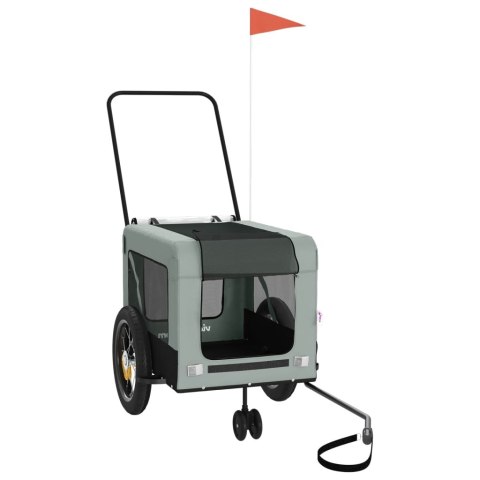 PRZYCZEPKA ROWEROWA DLA ZWIERZĄT TKANINA OXFORD I ŻELAZO