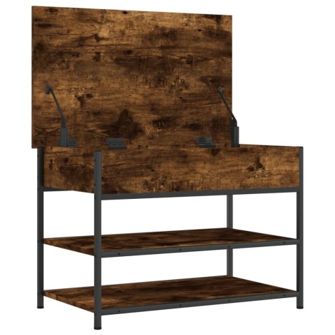 ŁAWKA NA BUTY PRZYDYMIONY DĄB 70X42,5X50CM