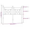 METALOWE WEZGŁOWIE BIAŁE 120CM