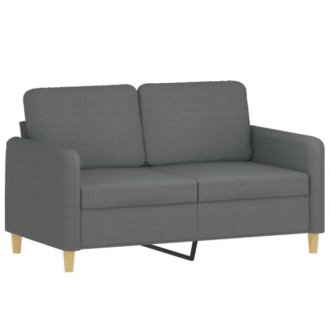 2-OSOBOWA SOFA Z PODUSZKAMI CIEMNOSZARA 120CM TKANINA