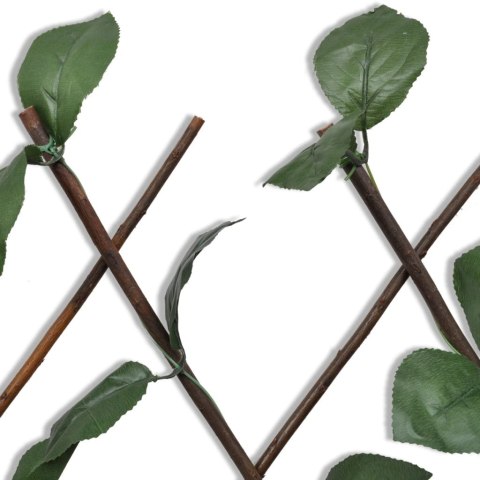 PŁOT KRATKA Z WIERZBY 5 SZT. Z LISTKAMI 180X 90CM