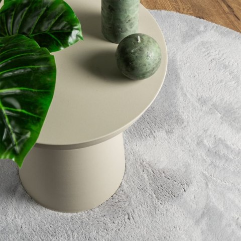 DYWAN HUARTE Z KRÓTKIM WŁOSIEM SZARY Ø 80CM