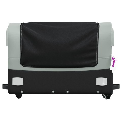 PRZYCZEPKA ROWEROWA CZARNO-SZARA 45KG ŻELAZO